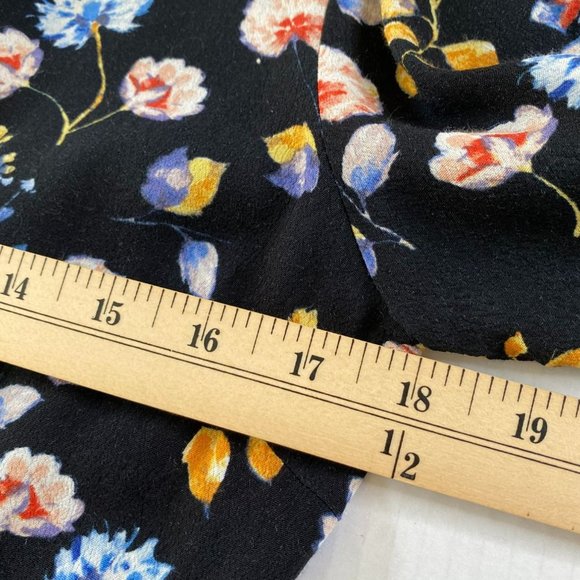 Forever 21 Womens Multicolored Ditsy Print V-Neck Romper with Overlay Size M - Picture 7 of 10